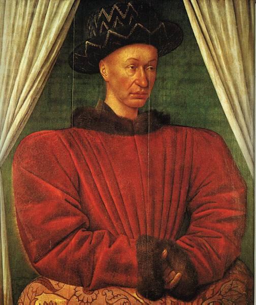 FOUQUET, Jean Portrait of Charles VII of France dg